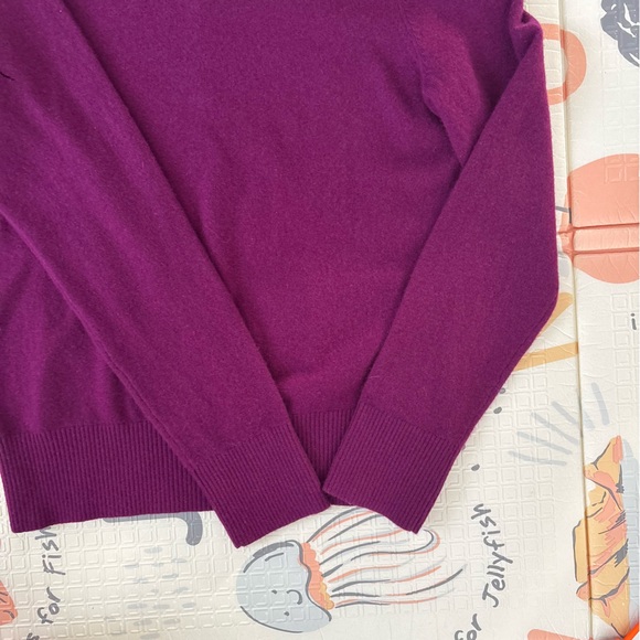 Lilly Pulitzer *PURPLE* Fairley Cashmere Cardigan Sweater Large - Picture 6 of 11